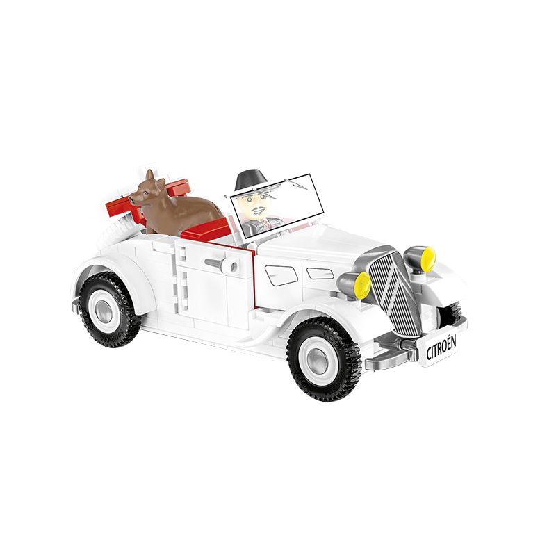 COBI CHARACTER BUILDING 2264 non Lego CITROËN 7C tỷ lệ 1:35 bộ đồ chơi xếp lắp ráp ghép mô hình Racers CITROEN TRACTION 7C Đua Tốc Độ 199 khối