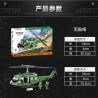 COBI CHARACTER BUILDING 2423 non  MÁY BAY TRỰC THĂNG BELL UH-1 HUEY tỷ lệ 1:32 bộ đồ chơi xếp lắp ráp ghép mô hình Military Army BELL UH-1 HUEY IROQUOIS Quân Sự Bộ Đội 656 khối