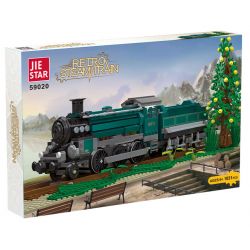 JIESTAR 59020 non  ĐẦU MÁY DORIS bộ đồ chơi xếp lắp ráp ghép mô hình Creator Expert RETRO STEAM TRAIN Chuyên Gia Sáng Tạo 1031 khối