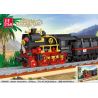 JIESTAR 59008 non  TÀU CHẠY BẰNG HƠI NƯỚC bộ đồ chơi xếp lắp ráp ghép mô hình Creator Expert STEAM LOCOMOTIVE Chuyên Gia Sáng Tạo 676 khối
