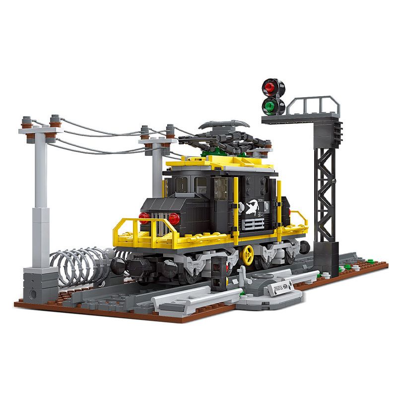 JIESTAR 59007 non Lego TÀU CÁ SẤU bộ đồ chơi xếp lắp ráp ghép mô hình Creator Expert CROCODILE LOCOMOTIVE Chuyên Gia Sáng Tạo 669 khối