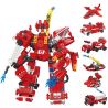 JIESTAR 22044 non  SỰ KẾT HỢP CỦA GIANT GOD FIRE MECH 6 bộ đồ chơi xếp lắp ráp ghép mô hình 461 khối