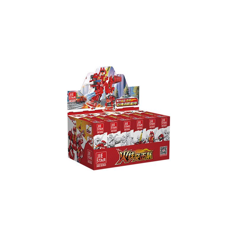 JIESTAR 22044 non  SỰ KẾT HỢP CỦA GIANT GOD FIRE MECH 6 bộ đồ chơi xếp lắp ráp ghép mô hình 461 khối