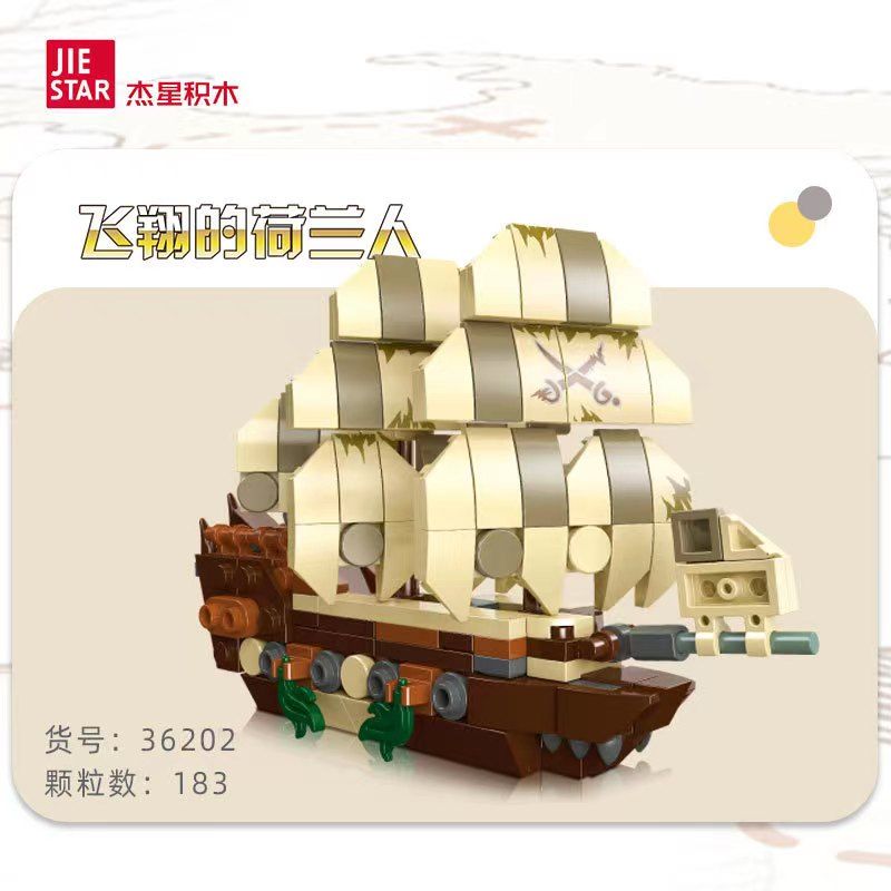 JIESTAR 36202 non  THUYỀN NHỎ CỦA NGƯỜI HÀ LAN BAY bộ đồ chơi xếp lắp ráp ghép mô hình 183 khối