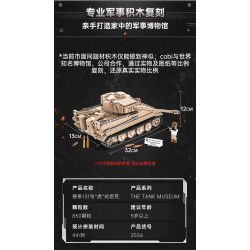 COBI CHARACTER BUILDING 2556 non  XE TĂNG TIGER SỐ 131 tỷ lệ 1:28 bộ đồ chơi xếp lắp ráp ghép mô hình Military Army PZKPFW VI TIGER 131 Quân Sự Bộ Đội 850 khối