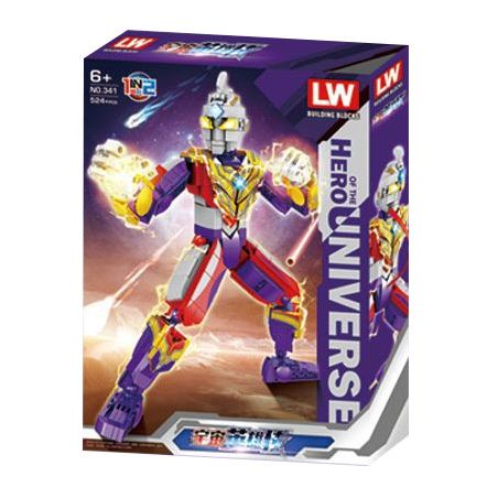 LW 341 non  CON ONG bộ đồ chơi xếp lắp ráp ghép mô hình HERO OF THE UNIVERSE 524 khối