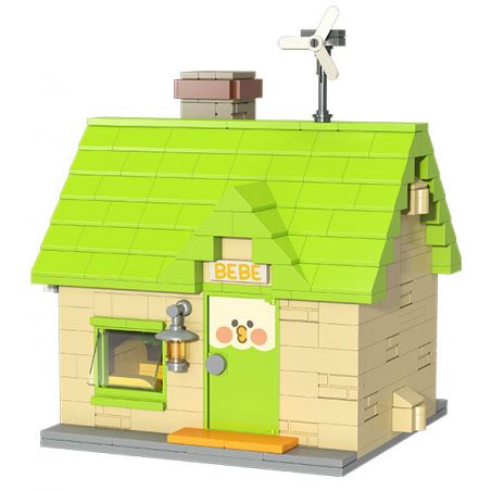 TOP TOY 60036 non  CHÚ VẸT NHỎ CABIN CỦA BEBE bộ đồ chơi xếp lắp ráp ghép mô hình Movie & Game LITTLE PARROT BEBE Phim Và Trò Chơi 577 khối