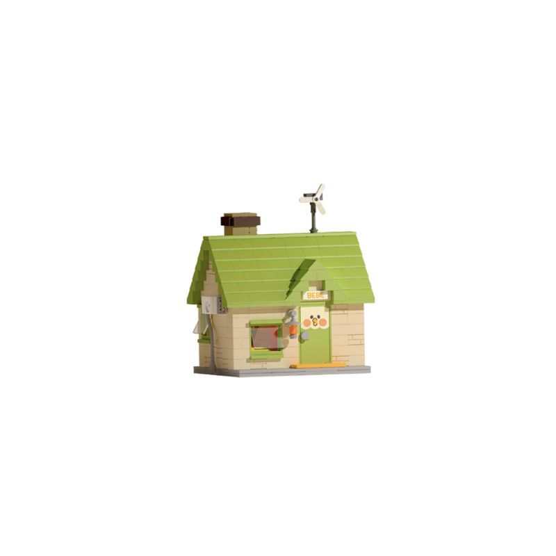 TOP TOY 60036 non  CHÚ VẸT NHỎ CABIN CỦA BEBE bộ đồ chơi xếp lắp ráp ghép mô hình Movie & Game LITTLE PARROT BEBE Phim Và Trò Chơi 577 khối