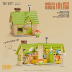 TOP TOY 60036 non  CHÚ VẸT NHỎ CABIN CỦA BEBE bộ đồ chơi xếp lắp ráp ghép mô hình Movie & Game LITTLE PARROT BEBE Phim Và Trò Chơi 577 khối