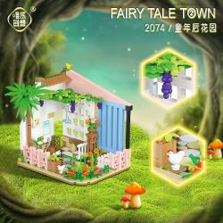 WEIGHT 2074 non  VƯƠN SAU bộ đồ chơi xếp lắp ráp ghép mô hình Creator FAIRY TALE TOWN Sáng Tạo
