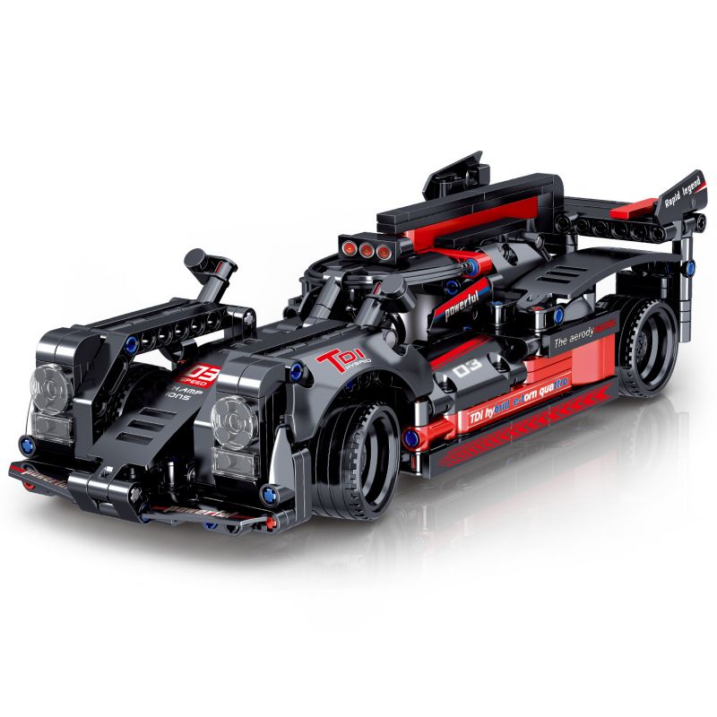 ZHEGAO QL1249 1249 non Lego XE THỂ THAO AUDI R18 LÙI bộ đồ chơi xếp lắp ráp ghép mô hình Technic Kỹ Thuật Công Nghệ Cao Mô Hình Phương Tiện 586 khối