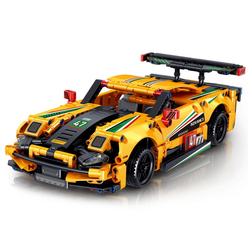 ZHEGAO QL1247 1247 non Lego XE THỂ THAO CORVETTE C7 LÙI bộ đồ chơi xếp lắp ráp ghép mô hình Technic Kỹ Thuật Công Nghệ Cao Mô Hình Phương Tiện 617 khối