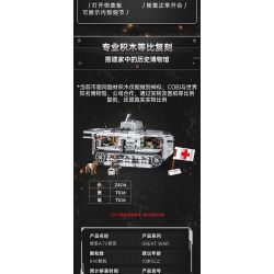 COBI CHARACTER BUILDING 2989 non  ÔNG TỔ CỦA TĂNG A7V ĐỨC tỷ lệ 1:35 bộ đồ chơi xếp lắp ráp ghép mô hình Military Army STURMPANZERWAGEN A7V Quân Sự Bộ Đội 840 khối