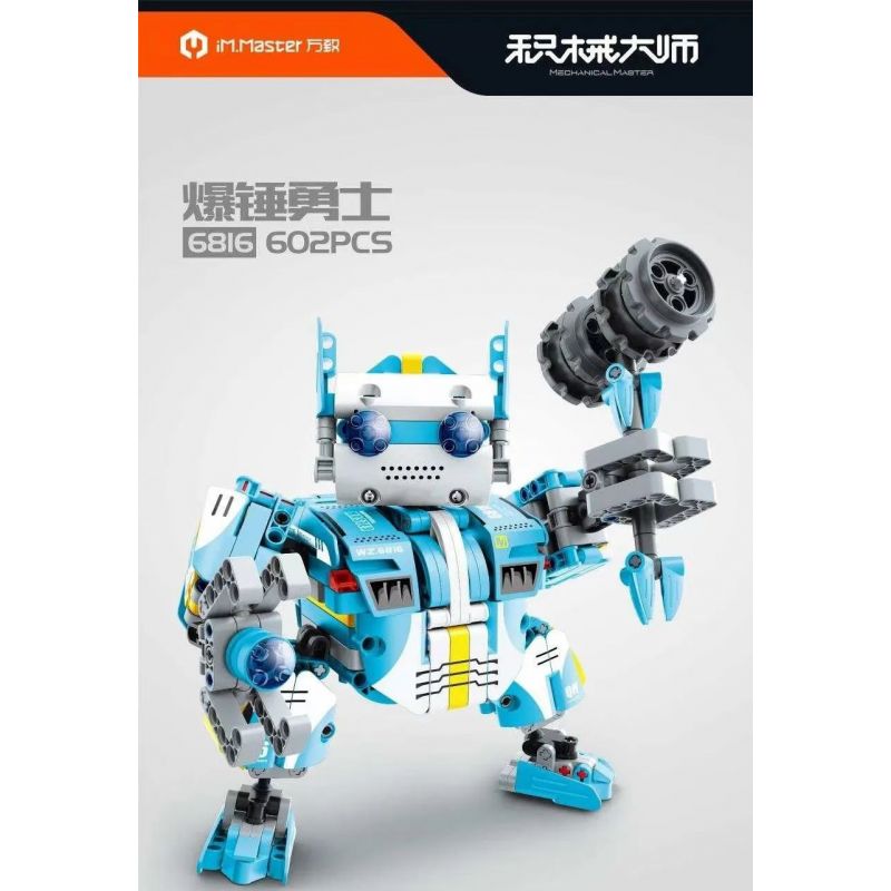 IM.MASTER QIHUI 6816 non  CHIẾN BINH BÚA bộ đồ chơi xếp lắp ráp ghép mô hình  Kỹ Thuật Công Nghệ Cao Mô Hình Phương Tiện 602 khối