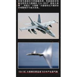 COBI CHARACTER BUILDING 5810 non  MÁY BAY TIÊM KÍCH F18C HORNET tỷ lệ 1:48 bộ đồ chơi xếp lắp ráp ghép mô hình Military Army F/A-18C HORNET Quân Sự Bộ Đội 538 khối