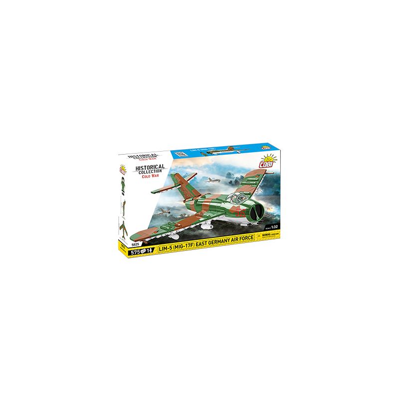 COBI CHARACTER BUILDING 5825 5823 non  TIÊM KÍCH MIG17 tỷ lệ 1:32 bộ đồ chơi xếp lắp ráp ghép mô hình Military Army MIG-17 FRESCO Quân Sự Bộ Đội 568 khối