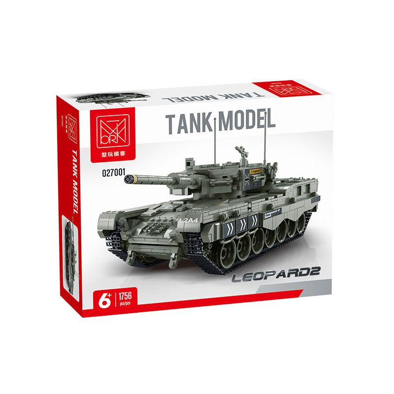 MorkModel 027001 Mork Model 027001 non  XE TĂNG PANTHER bộ đồ chơi xếp lắp ráp ghép mô hình Military Army Quân Sự Bộ Đội 1756 khối