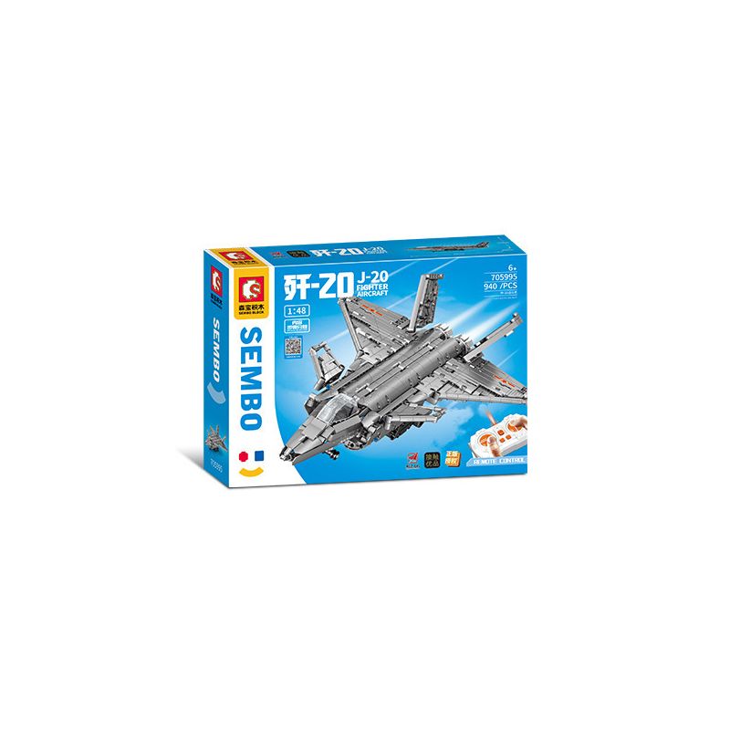 SEMBO 705995 non  MÁY BAY CHIẾN ĐẤU J-20 tỷ lệ 1:48 bộ đồ chơi xếp lắp ráp ghép mô hình  J-20 FIGHTER AIRCRAFT Kỹ Thuật Công Nghệ Cao Mô Hình Phương Tiện 940 khối
