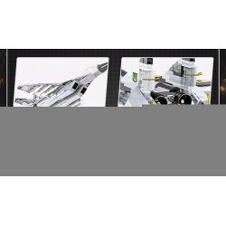 COBI CHARACTER BUILDING 5833 non  MÁY BAY CHIẾN ĐẤU MIG-29 UKRAINE PHIÊN BẢN GIỚI HẠN ĐẶC BIỆT tỷ lệ 1:48 bộ đồ chơi xếp lắp ráp ghép mô hình Military Army MIG-29 GHOST OF KYIV Quân Sự Bộ Đội 600 khối