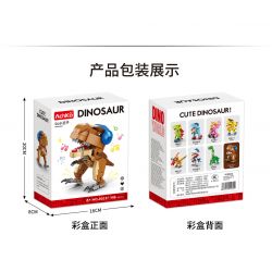 ACHKO 20037 non  HOÀNG TỬ BÉ DJ bộ đồ chơi xếp lắp ráp ghép mô hình DINOSAUR MUSICIAN 196 khối