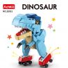 ACHKO 20031 non  KẺ HỦY DIỆT CON LĂN bộ đồ chơi xếp lắp ráp ghép mô hình DINOSAUR ROLLER SKATING 200 khối