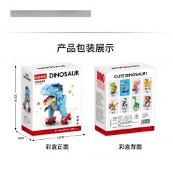 ACHKO 20031 non  KẺ HỦY DIỆT CON LĂN bộ đồ chơi xếp lắp ráp ghép mô hình DINOSAUR ROLLER SKATING 200 khối