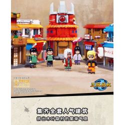 KEEPPLEY K20515 20515 non  ICHIRAKU RAMEN STREET VIEW CỦA KONOHA HIDDEN VILLAGE ??? HỎA QUỐC bộ đồ chơi xếp lắp ráp ghép mô hình