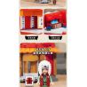 KEEPPLEY K20515 20515 non  ICHIRAKU RAMEN STREET VIEW CỦA KONOHA HIDDEN VILLAGE ??? HỎA QUỐC bộ đồ chơi xếp lắp ráp ghép mô hình