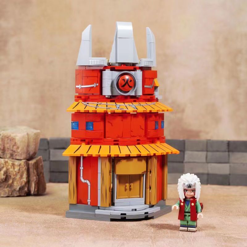 KEEPPLEY K20514 20514 non  TÒA NHÀ NARUTO QUANG CẢNH ĐƯỜNG PHỐ CỦA NGÔI LÀNG ???N GIẤU KONOHA HỎA QUỐC bộ đồ chơi xếp lắp ráp ghép mô hình