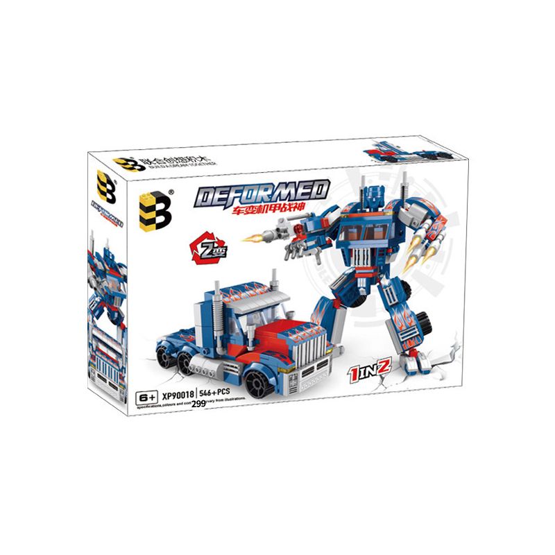 B BRAND XP90018 90018 non  XE THÀNH MECH THẦN CHIẾN TRANH bộ đồ chơi xếp lắp ráp ghép mô hình Movie & Game DEFORMED Phim Và Trò Chơi 299 khối