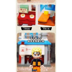 KEEPPLEY K20514 20514 non  TÒA NHÀ NARUTO QUANG CẢNH ĐƯỜNG PHỐ CỦA NGÔI LÀNG ???N GIẤU KONOHA HỎA QUỐC bộ đồ chơi xếp lắp ráp ghép mô hình