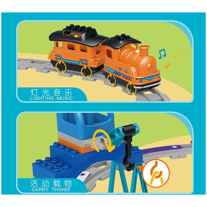 MouldKing 53001 Mould King 53001 non  TÀU THÔNG MINH MÀU CAM bộ đồ chơi xếp lắp ráp ghép mô hình Pre-School AI TRIAN Mẫu Giáo