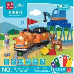 MouldKing 53001 Mould King 53001 non  TÀU THÔNG MINH MÀU CAM bộ đồ chơi xếp lắp ráp ghép mô hình Pre-School AI TRIAN Mẫu Giáo