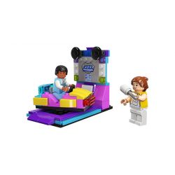 JIESTAR 20334 non  ĐUA XE TỐC ĐỘ bộ đồ chơi xếp lắp ráp ghép mô hình Dream Town Thị Trấn Mộng Mơ 106 khối