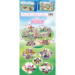 ZHEGAO QL1194 1194 non  ĐƯỜNG TRƯỢT LÂU ĐÀI WINDSOR bộ đồ chơi xếp lắp ráp ghép mô hình Girl WINDSOR CASTLE Con Gái 711 khối