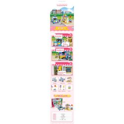 JIESTAR 20372 non  CỬA HÀNG GIAO QUÀ bộ đồ chơi xếp lắp ráp ghép mô hình Oriental Keer Modern Academy GIFT DELIVERY VEHICLE 261 khối