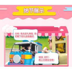 JIESTAR 20372 non  CỬA HÀNG GIAO QUÀ bộ đồ chơi xếp lắp ráp ghép mô hình Oriental Keer Modern Academy GIFT DELIVERY VEHICLE 261 khối