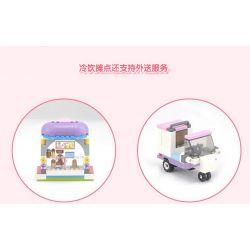 JIESTAR 20371 non  QUẦY ĐỒ UỐNG LẠNH bộ đồ chơi xếp lắp ráp ghép mô hình Oriental Keer Modern Academy COLD DRINK 147 khối