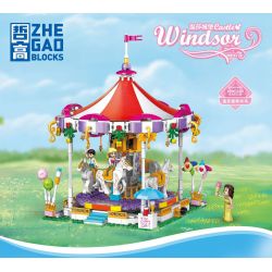 ZHEGAO QL1193 1193 non  BĂNG CHUYỀN CỦA WINDOR bộ đồ chơi xếp lắp ráp ghép mô hình Girl WINDSOR CASTLE Con Gái 648 khối