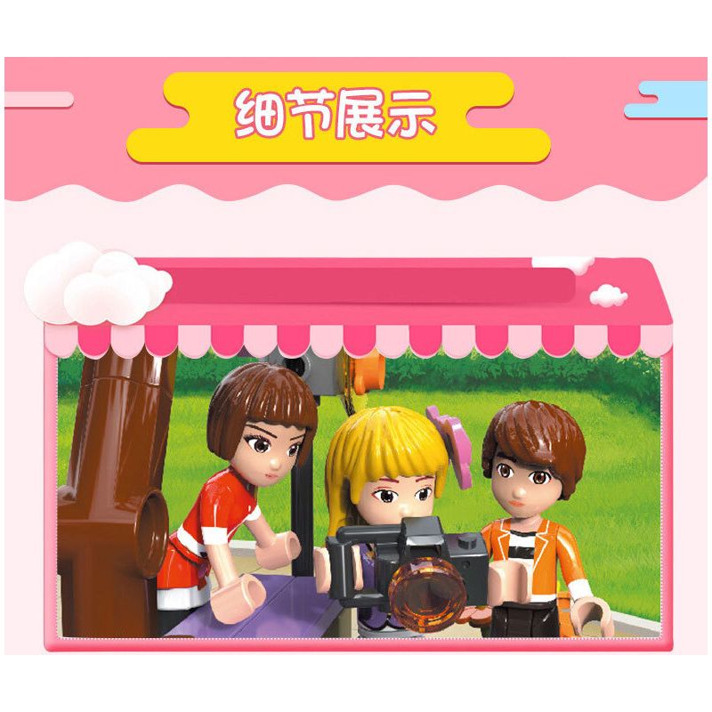 JIESTAR 20370 non  CÔNG VIÊN TRƯỢT BĂNG bộ đồ chơi xếp lắp ráp ghép mô hình Oriental Keer Modern Academy SKATE PARK 136 khối