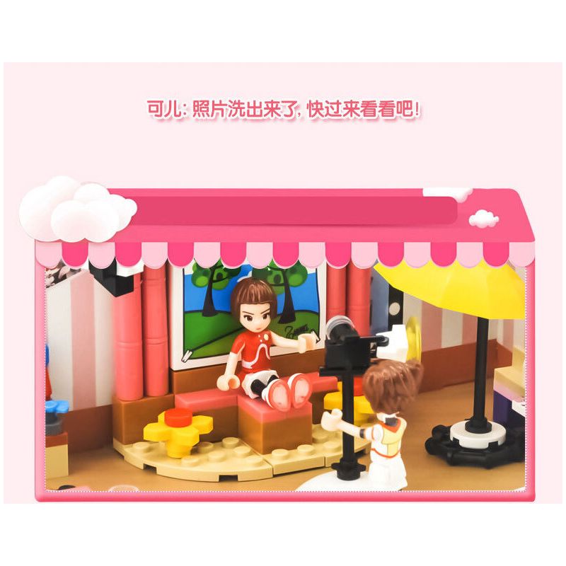 JIESTAR 20369 non  STUDIO CHỤP ???NH bộ đồ chơi xếp lắp ráp ghép mô hình Oriental Keer Modern Academy PHOTOGRAPHY 160 khối