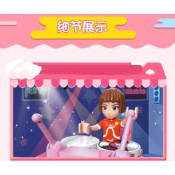 JIESTAR 20368 non  BAN NHẠC NHỎ bộ đồ chơi xếp lắp ráp ghép mô hình Oriental Keer Modern Academy MINI BAND 149 khối