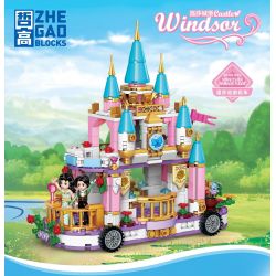 ZHEGAO QL1192 1192 non  XE DIỄU HÀNH WINDSOR bộ đồ chơi xếp lắp ráp ghép mô hình Girl WINDSOR CASTLE Con Gái 454 khối