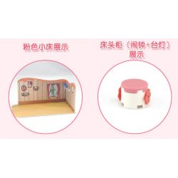 JIESTAR 20367 non  PHÒNG NGỦ KERR bộ đồ chơi xếp lắp ráp ghép mô hình Oriental Keer Modern Academy 142 khối