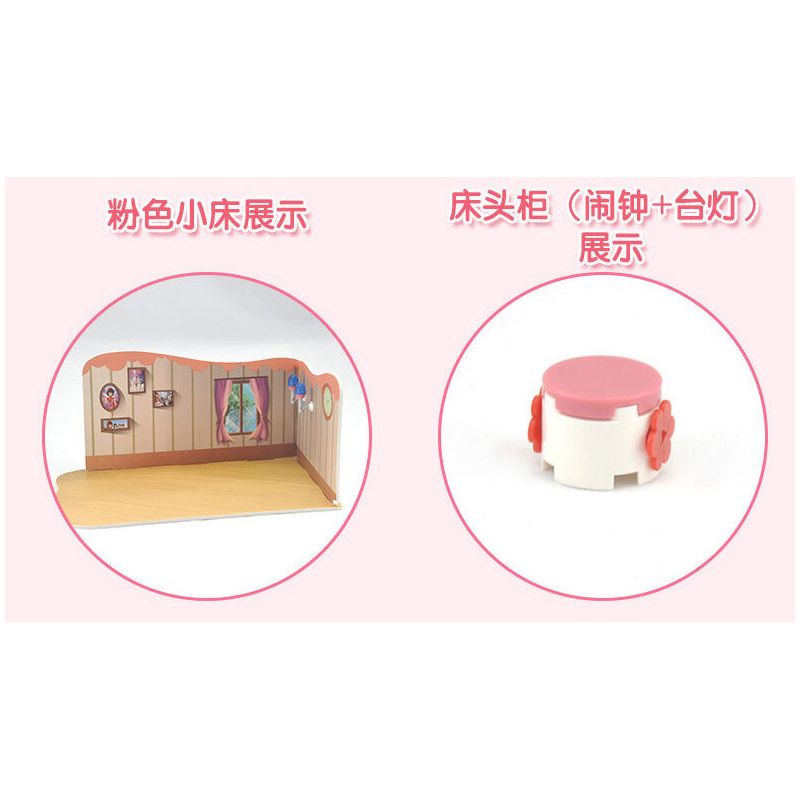 JIESTAR 20367 non  PHÒNG NGỦ KERR bộ đồ chơi xếp lắp ráp ghép mô hình Oriental Keer Modern Academy 142 khối