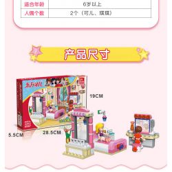 JIESTAR 20367 non  PHÒNG NGỦ KERR bộ đồ chơi xếp lắp ráp ghép mô hình Oriental Keer Modern Academy 142 khối