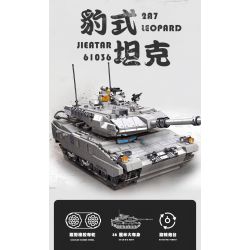 JIESTAR 61036 non  XE TĂNG PANTHER bộ đồ chơi xếp lắp ráp ghép mô hình LEOPARD 2A7 1498 khối