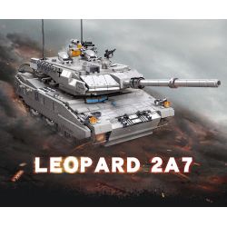 JIESTAR 61036 non  XE TĂNG PANTHER bộ đồ chơi xếp lắp ráp ghép mô hình LEOPARD 2A7 1498 khối
