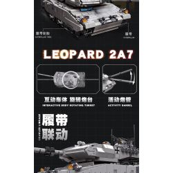JIESTAR 61036 non  XE TĂNG PANTHER bộ đồ chơi xếp lắp ráp ghép mô hình LEOPARD 2A7 1498 khối