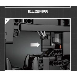 MouldKing 14018 Mould King 14018 non  SÚNG TIỂU LIÊN P90 bộ đồ chơi xếp lắp ráp ghép mô hình Gun P90 SUBMACHINE GUN 1644 khối